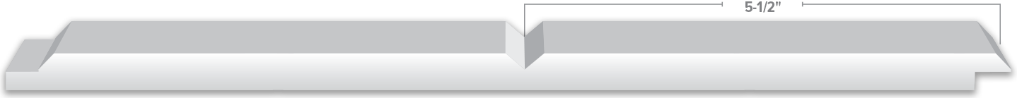 V-Groove Shiplap Strip - 5-1/2” V-GROOVE